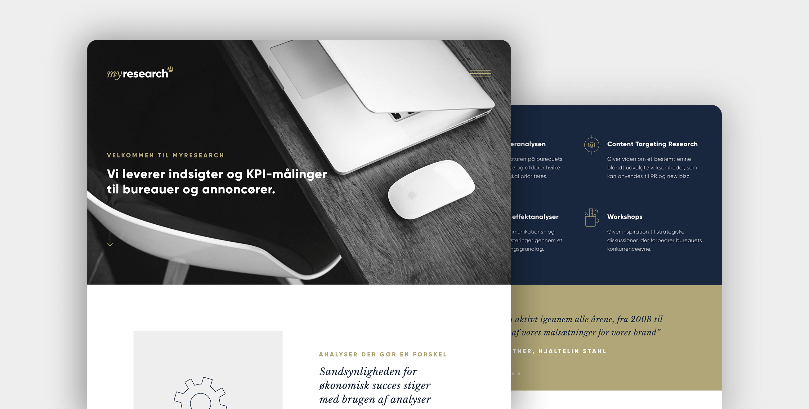 MyResearch — Logo, visual identity, art direction and UX/UI design.