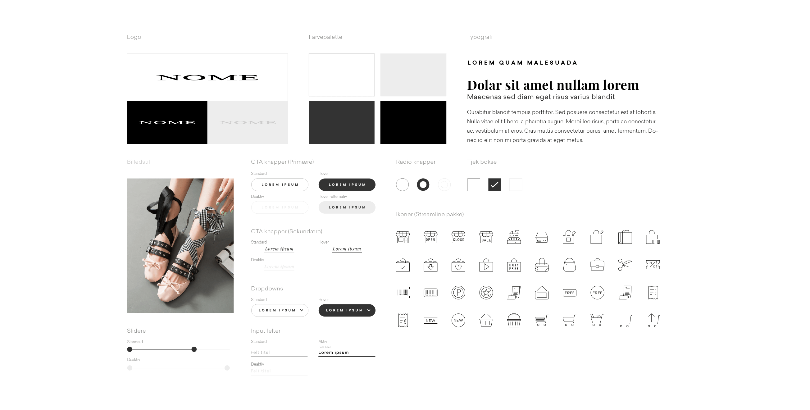 Nome Footwear — Visual identity, art direction and UX/UI ecommerce design.